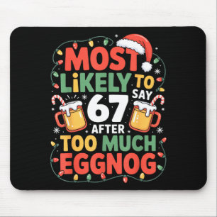 67 Meme Funny Christmas Meme Design Most Likely To Mouse Pad