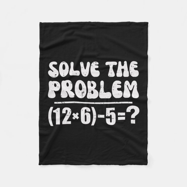 67 Meme Funny Pemdas Elementary Math Teacher Six S Fleece Blanket (Front)
