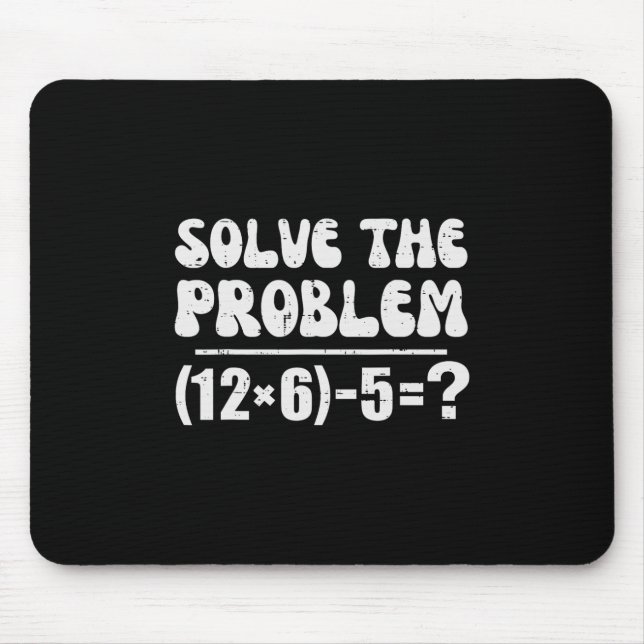 67 Meme Funny Pemdas Elementary Math Teacher Six S Mouse Pad (Front)