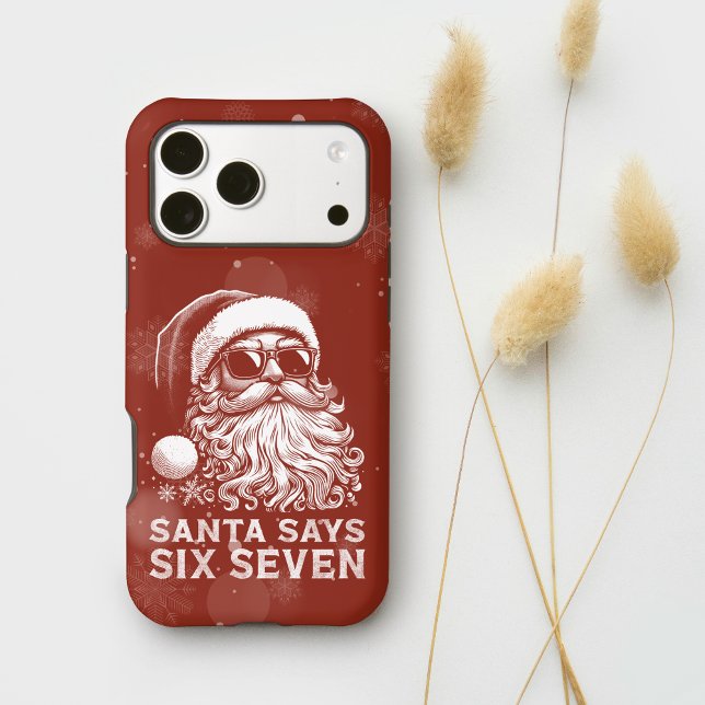67 Meme Funny Santa Says Six Seven Christmas Case-Mate iPhone Case (Creator Uploaded)