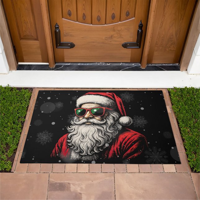 67 Meme Funny Santa Says Six Seven Christmas Doormat (Outdoor)