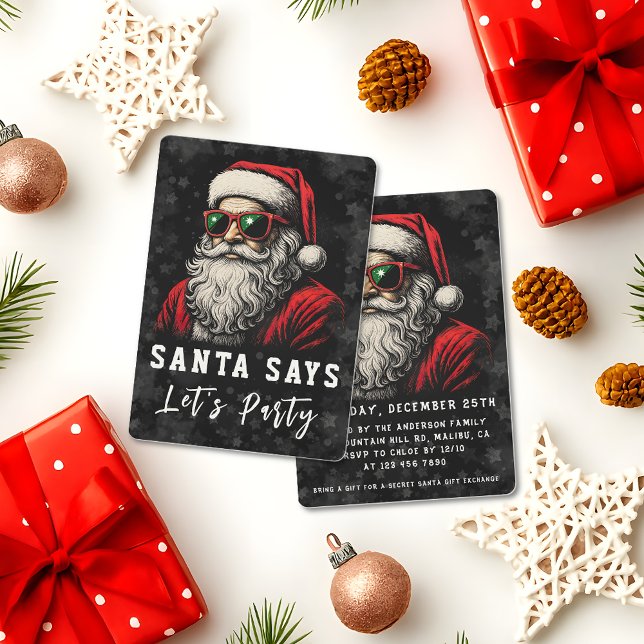 67 Meme Funny Santa Says Six Seven Christmas Invitation (Creator Uploaded)