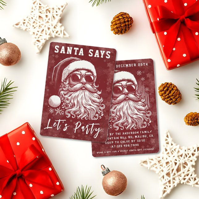 67 Meme Funny Santa Says Six Seven Christmas Invitation (Creator Uploaded)