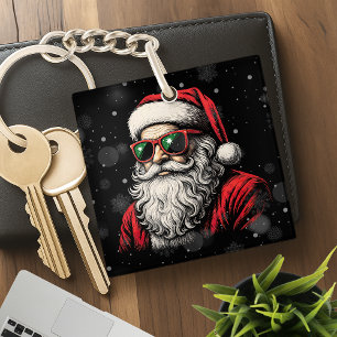 67 Meme Funny Santa Says Six Seven Christmas Keychain