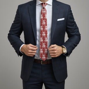 67 Meme Funny Santa Says Six Seven Christmas Neck Tie