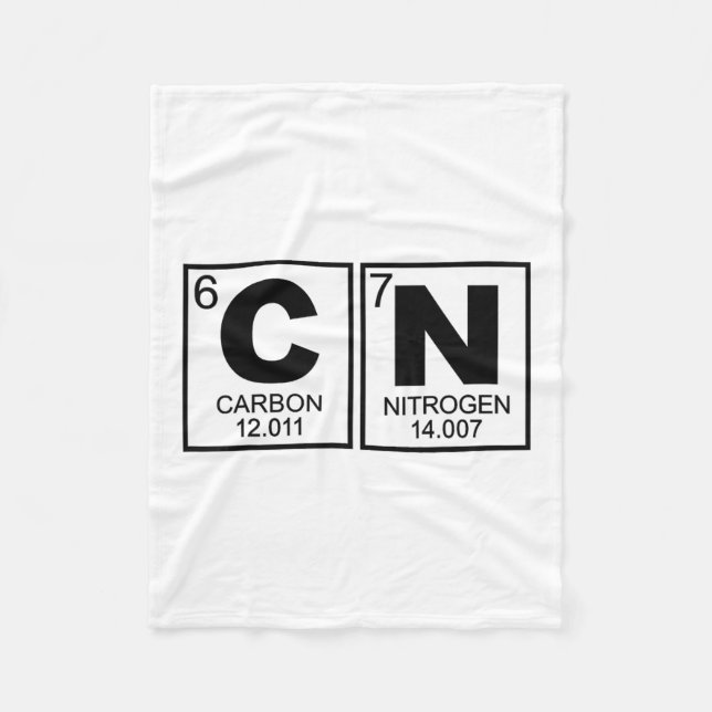67 Meme Funny Science Teacher Periodic Table Retro Fleece Blanket (Front)