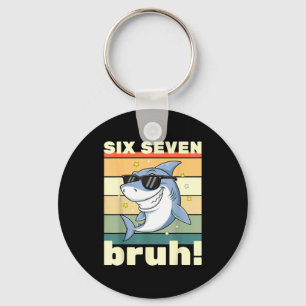 67 Meme Funny Six Seven Bruh 6-7 Meme Kids Boys Gi Keychain