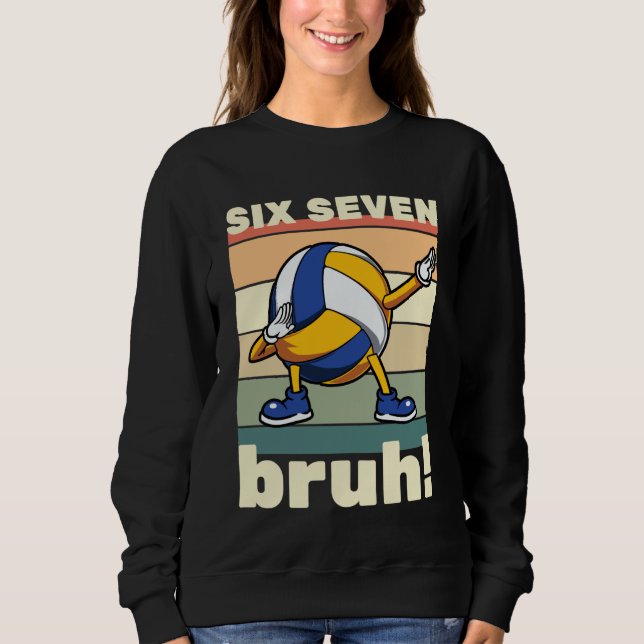 67 Meme Funny Six Seven Bruh Kids Boys Girls Dab V Sweatshirt (Front)