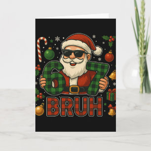 67 Meme Funny Six Seven For Kids Men Boys Bruh Chr Card