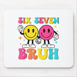 67 Meme Gen Alpha Slang 6 7 Six Seven Bruh Funny B Mouse Pad