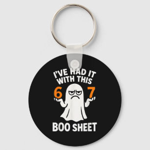 67 Meme Halloween Costume 6 7 Funny Boo Sheet Six Keychain