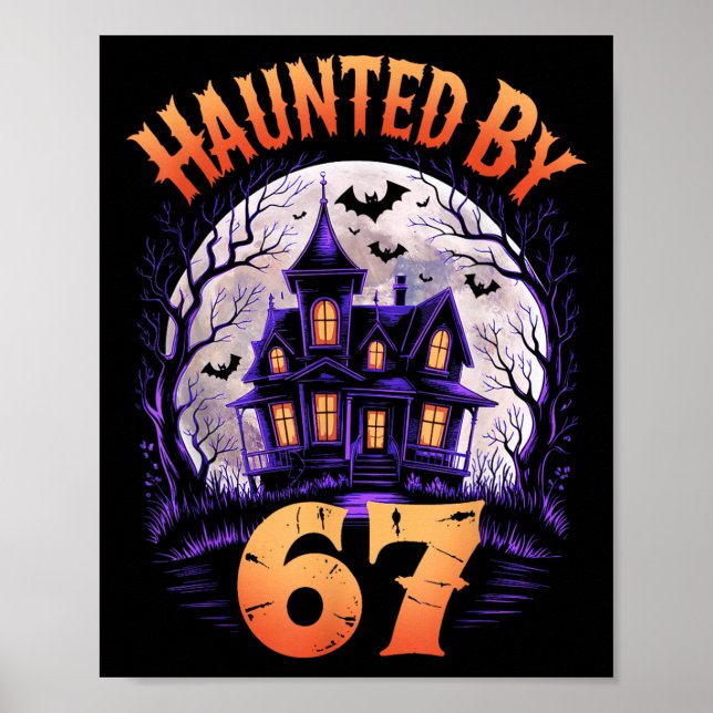 67 Meme Halloween Costume Haunted _3  Poster (Front)