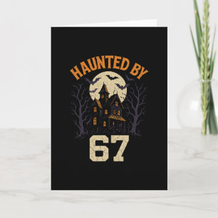 67 Meme Halloween Costume Haunted Card