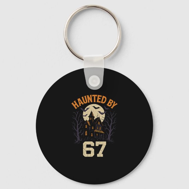 67 Meme Halloween Costume Haunted  Keychain (Front)