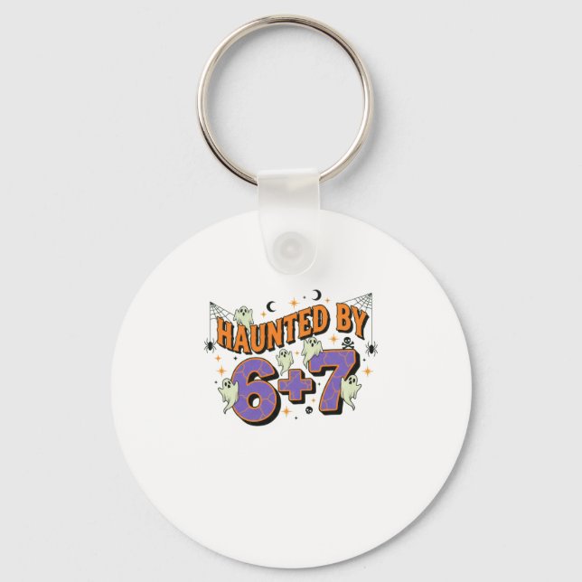 67 Meme Halloween Costume Haunted  Keychain (Front)