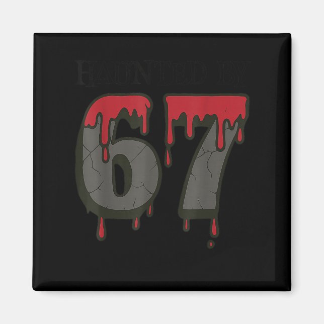 67 Meme Halloween Haunted Spooky - Six Seven Gen A Magnet (Front)