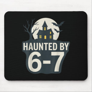 67 Meme Halloween House Soky - Six Seven Gen Alpha Mouse Pad