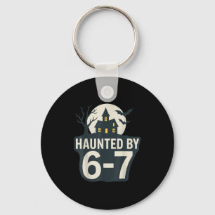 67 Meme Halloween House Spooky - Six Seven Gen Alp Keychain