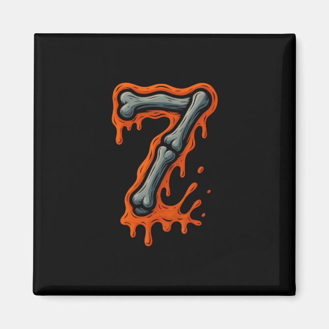 67 Meme Halloween Trendy Couple Matching Funny Six Magnet (Front)