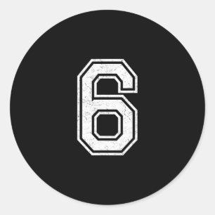 67 Meme Humor Front 6 Byck 7 Matching Costume Men  Classic Round Sticker