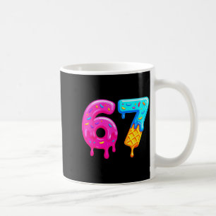 67 Meme Ice Cream Drip Funny Six Seven Gen Alpha S Coffee Mug
