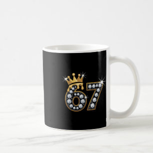 67 Meme Luxury Crown Drip Elegant Royal Six Seven Coffee Mug