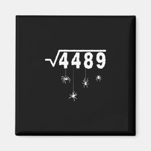 67 Meme Math Teacher 6 7 Halloween Spiders Square Magnet