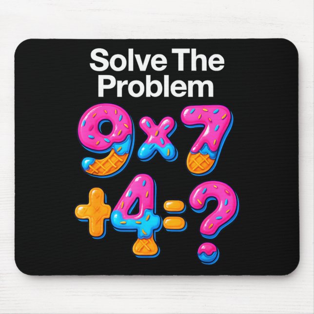 67 Meme Math Teacher Ice Cream Drip 6 7 Brainrot S Mouse Pad (Front)