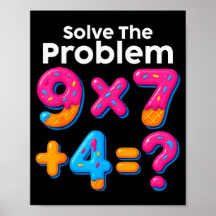 67 Meme Math Teacher Ice Cream Drip 6 7 Brainrot S Poster