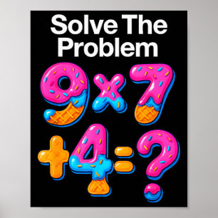 67 Meme Math Teacher Ice Cream Drip 6 7 Brainrot S Poster