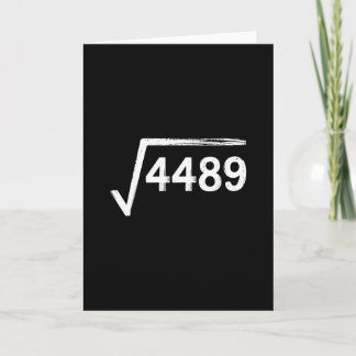 67 Meme Math Teacher Square Root 4489 Card