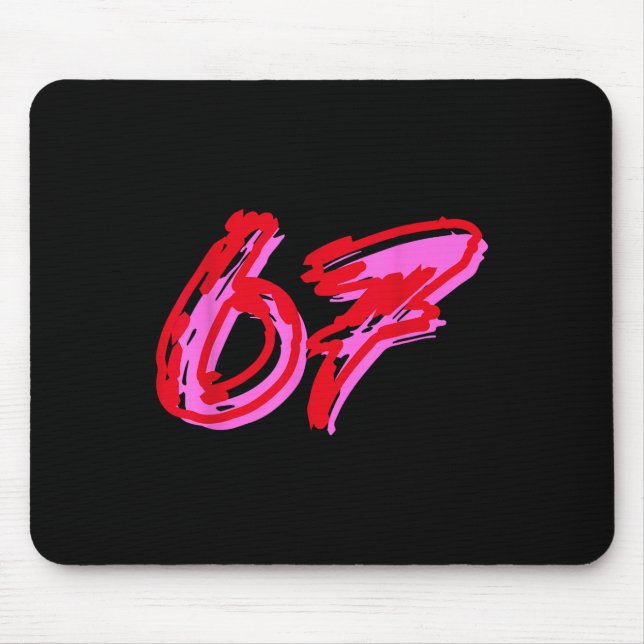 67 Meme  Mouse Pad (Front)