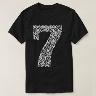 67 Meme Number Seven Made Of Sixes T-Shirt
