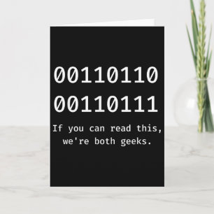 67 Meme Programmer Binary Code Funny Six Seven Pro Card