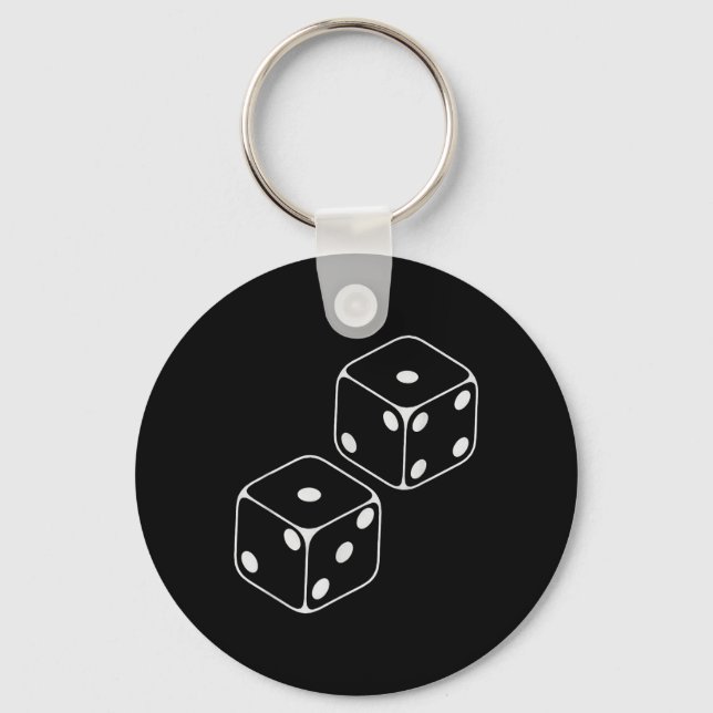 67 Meme Six Seven 6–7 Funny Dice _1  Keychain (Front)