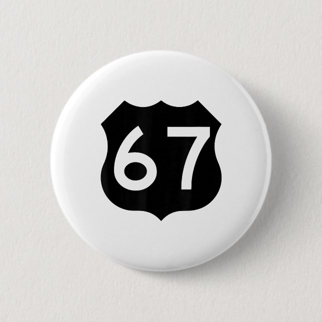67 Meme Six Seven 6-7 Funny Internet Joke Viral Tr Button (Front)