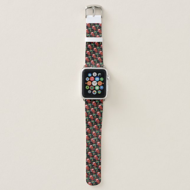 67 Meme Six Seven Bruh Funny Christmas 6 7 Apple Watch Band (Front)
