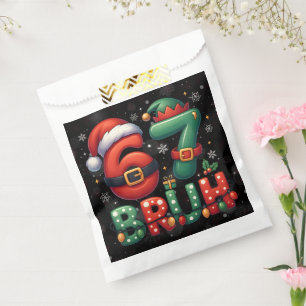 67 Meme Six Seven Bruh Funny Christmas 6 7 Favor Bag