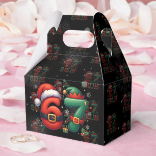 67 Meme Six Seven Bruh Funny Christmas 6 7 Favor Boxes