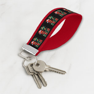 67 Meme Six Seven Bruh Funny Christmas 6 7 Wrist Keychain