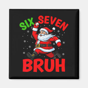 67 Meme Six Seven Bruh Santa Baseball Funny Christ Magnet