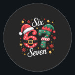 67 Meme Six Seven For Kids Women Men Boys Girls Ch Classic Round Sticker<br><div class="desc">67 Meme Six Seven For Kids Women Men Boys Girls Christmas _12</div>
