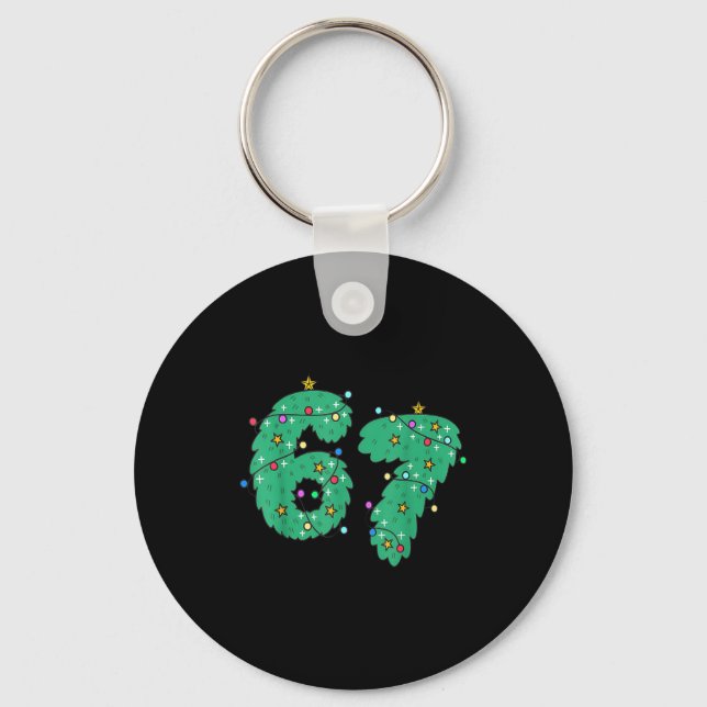 67 Meme Six Seven For Kids Women Men Boys Girls Ch Keychain (Front)
