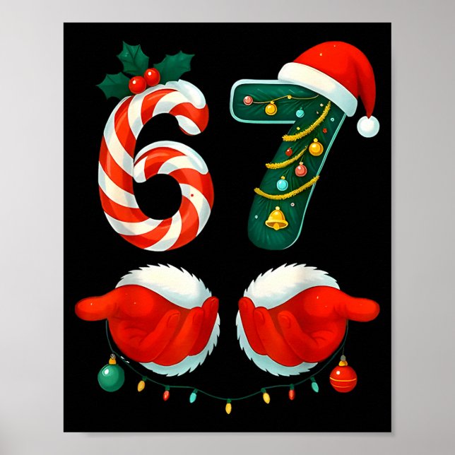 67 Meme Six Seven For Kids Women Men Boys Girls Ch Poster (Front)