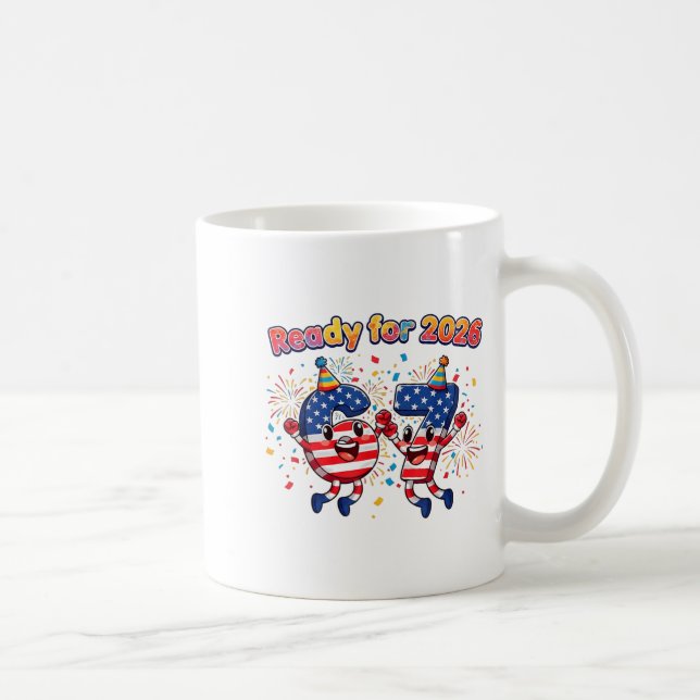 67 Meme Six Seven Funny New Year 2026 Party Men Wo Coffee Mug (Right)