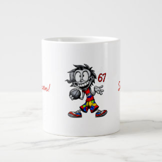 67 Meme! Six & Seven Giant Coffee Mug