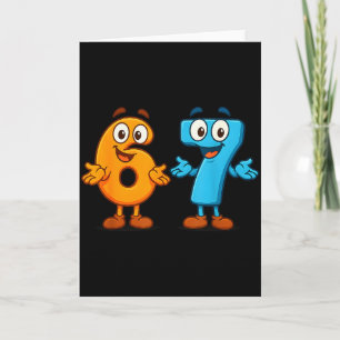67 Meme Six Seven Kids Number Blocks Math Teacher Card