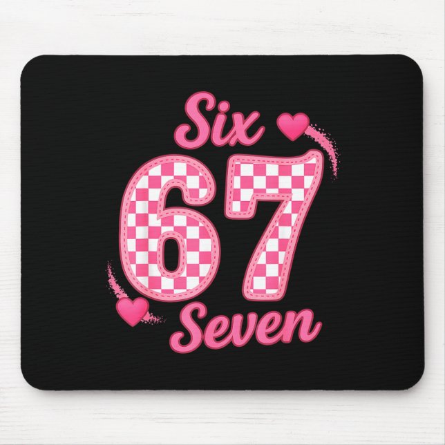 67 Meme Six Seven  Mouse Pad (Front)