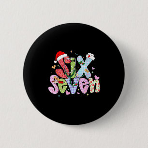 67 Meme Six Seven Nurse Christmas Funny Nursing Wo Button