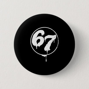 67 Meme Six Seven Urn Graffiti Style Button
